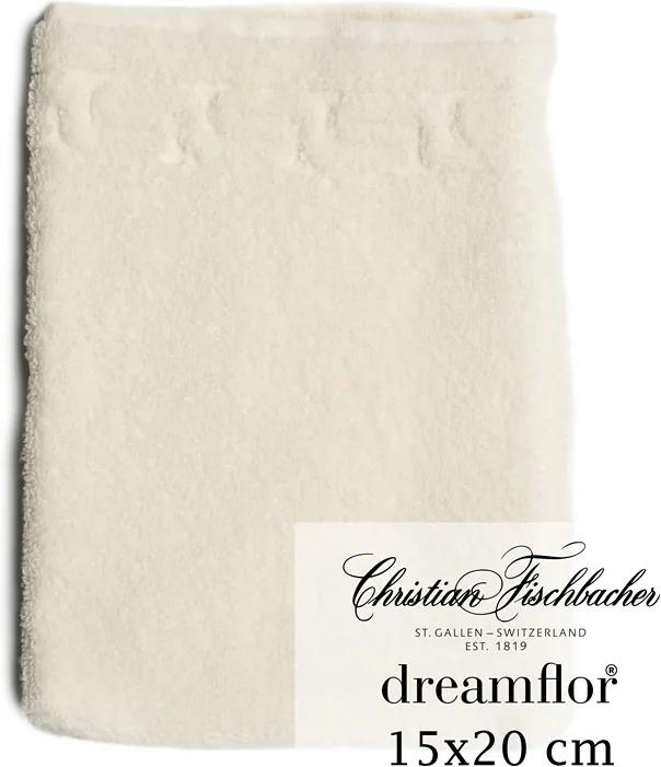 Christian Fischbacher Rukavica na umývanie 15 x 20 cm krémová Dreamflor®, Fischbacher