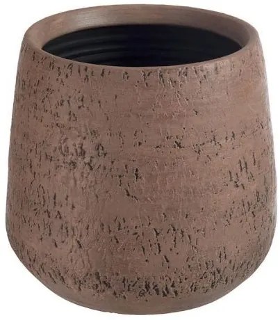 Terakotový hnedý kvetináč Bark - Ø 28 * 26 cm