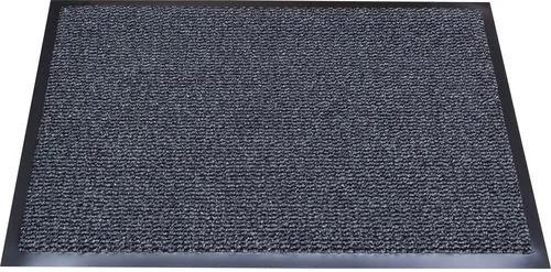 Vnútorná čistiaca rohož s nábehovou hranou, 90 x 60 cm, sivá
