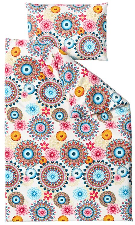 Obliečky z mikrovlákna GEOMANDALA farebné Rozmer obliečky: 70 x 90 cm | 140 x 200 cm