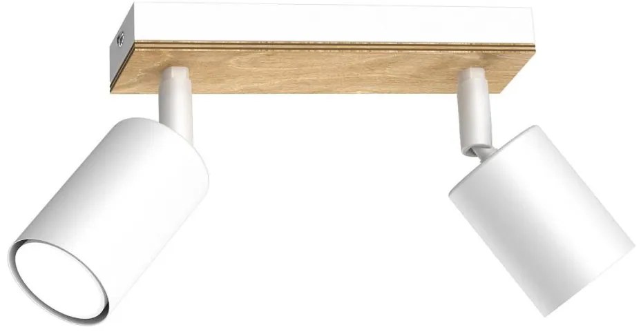 Bodové svietidlo TULON 2xGU10/8W/230V biela/dub