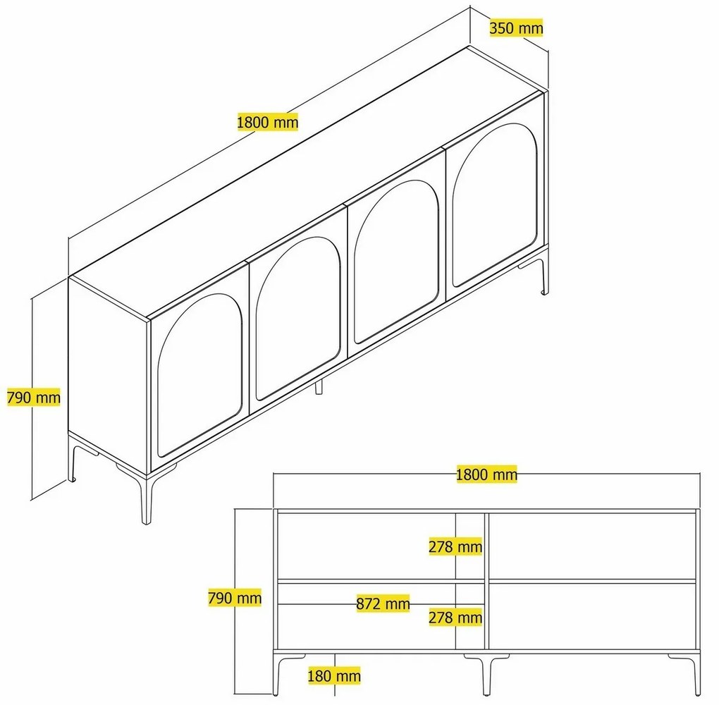 Skrinka Lyon Brown and Black