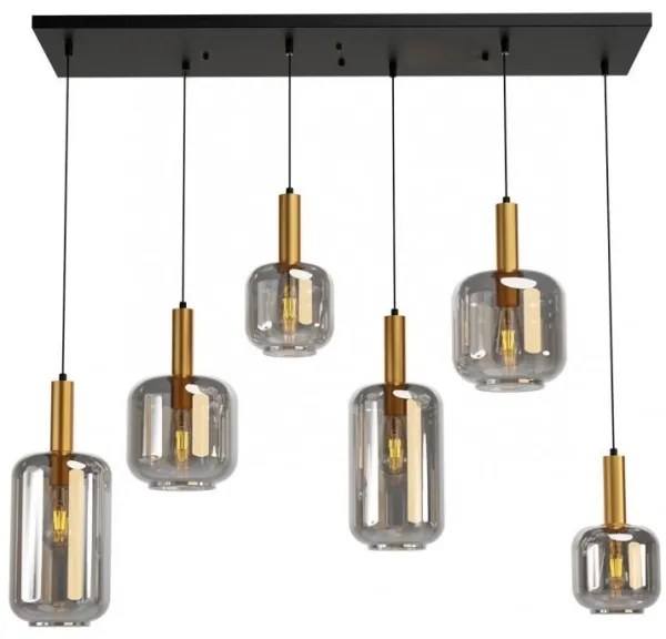 Redo 01-3215 - Luster na lanku BRINA 6xE27/23W/230V