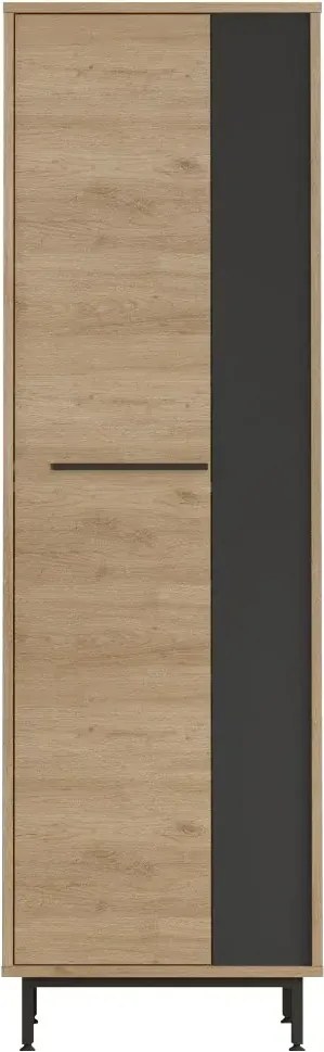 Vysoký botník Houseland Artego dub Castello/antracitovo šedý