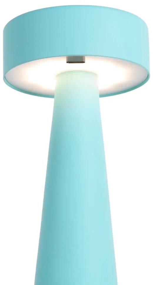 Tyrkysovomodrá LED stolová lampa (výška 16,5 cm) Mini LED Ring – Leitmotiv