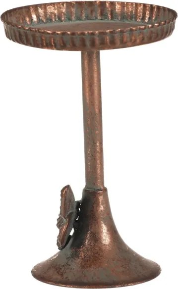 Kovový svietnik 20 cm medený FUP563-M