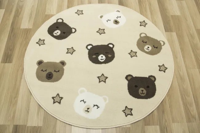 Detský koberec Luna Kids 534455/97955 medvedíky, béžový
