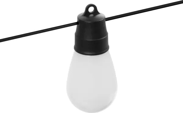 LED RGBIC solárny reťazec 15xLED/1,3W/3,7V 2200 mAh 8 m IP65 čierny + diaľkové ovládanie