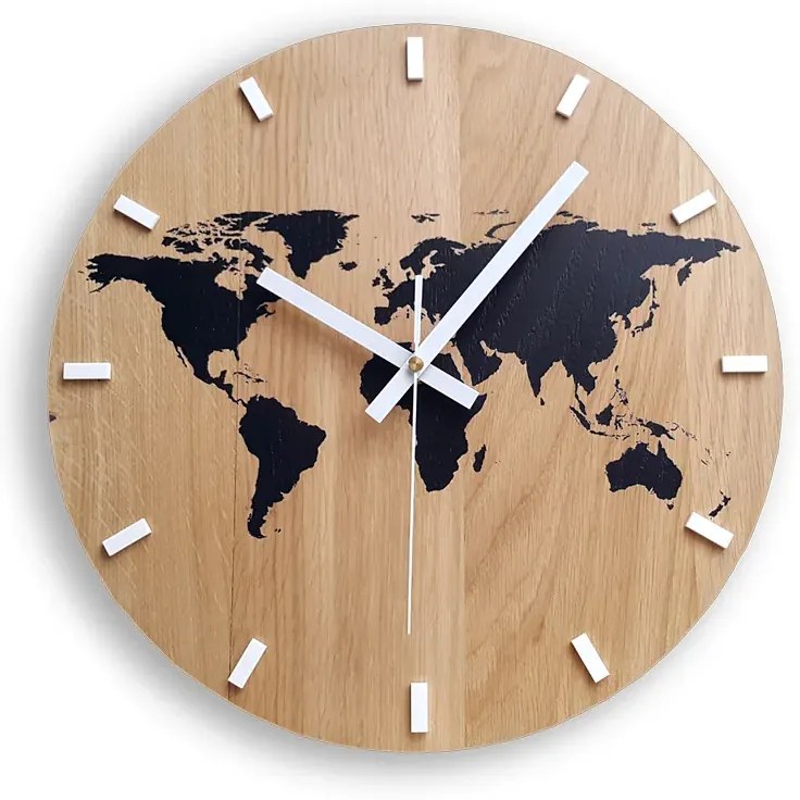 Nástěnné hodiny World Wood černé
