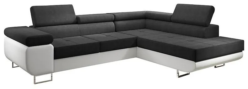 Rohová sedacia súprava Lotus L pravá Orinoco 100+Madryt 120