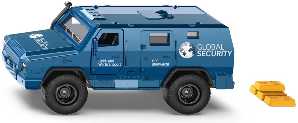 SIKU Super – bezpečnostné auto pre prepravu peňazí a cenností s nálepkami, 1:50