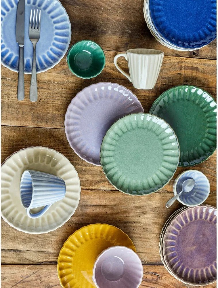 Tmavofialový dezertný kameninový tanier ø 20 cm Latina – Bloomingville