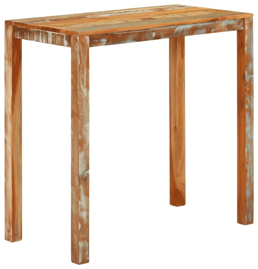 Barový stôl 112x55x108 cm masívne recyklované drevo 350318