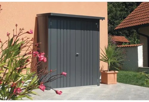 Dverový set pre prístrešok na drevo Biohort Woodstock 150 tmavosivý metalický