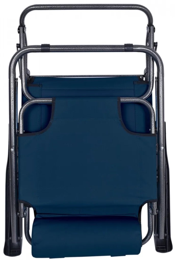 Záhradné lehátko Leon modré