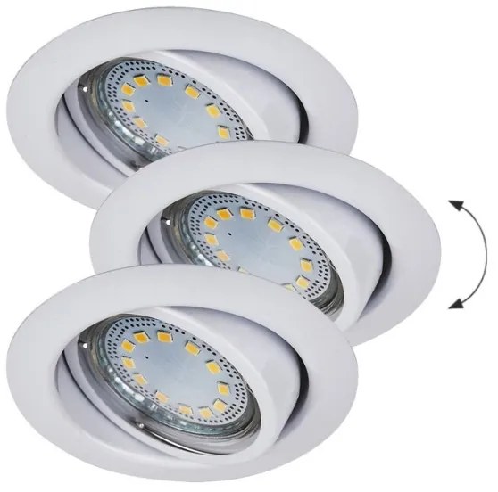 Rabalux 1049 - SADA 3xLED Podhľadové svietidlo LITE 3xGU10-LED/3W/230V