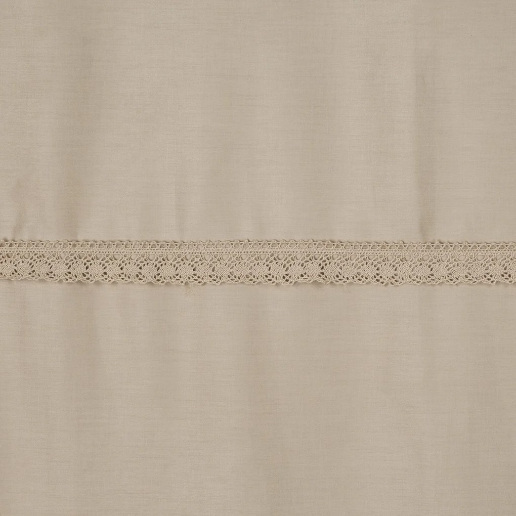 SATÉNOVÉ OBLIEČKY RETRO5 200X220 CM, 2KS 70X80 CM BÉŽOVÉ