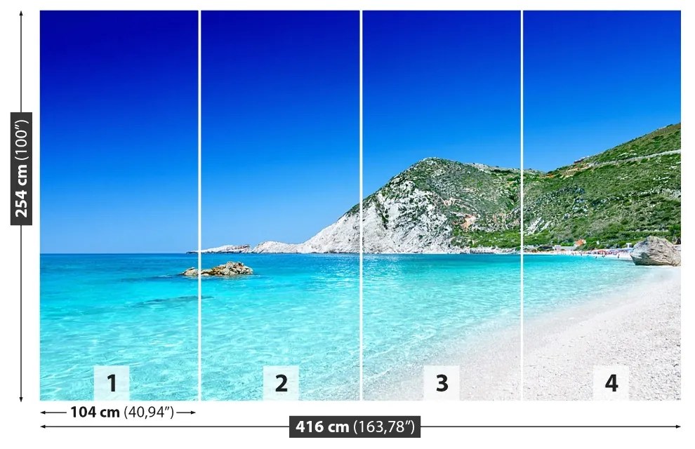 Fototapeta Vliesová Kefalonia grécko 250x104 cm