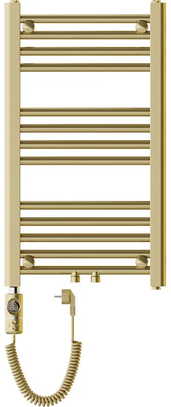 Mexen Mars, elektrické vykurovacie teleso 700 x 400 mm, 300 W, zlatá lesklá, W110-0700-400-2300-50