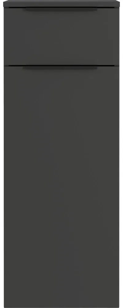 Antracitová vysoká závesná kúpeľňová skrinka 36x93 cm Crandon – Germania