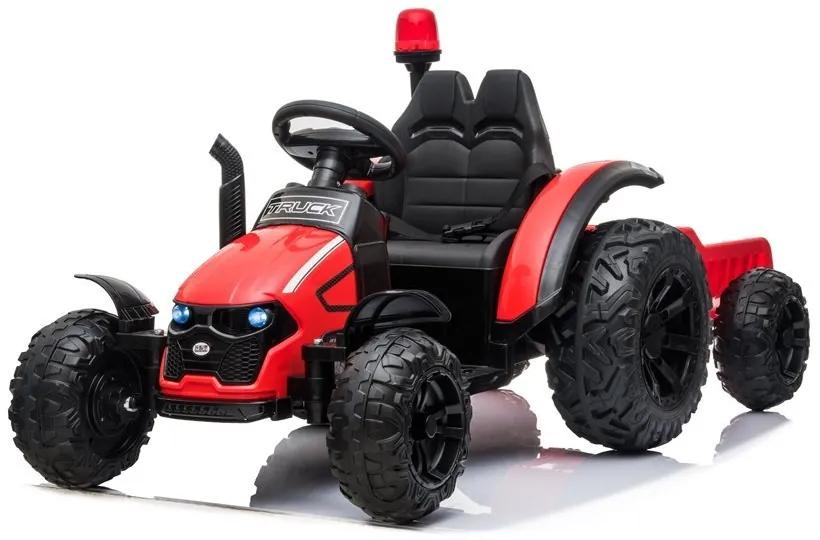 Lean Toys Elektrický traktor HZB-200 - červený - motor 2x45W - batéria - 1x12V7Ah