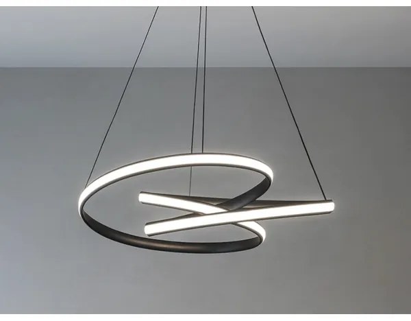 LED Stmievateľný luster na lanku LED/85W/230V 3000-6500K pr. 49 cm + diaľkové ovládanie