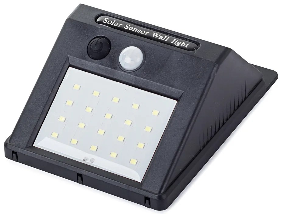 Verk 01376 Nástenné solárne svietidlo s pohybovým senzorom - 20 LED