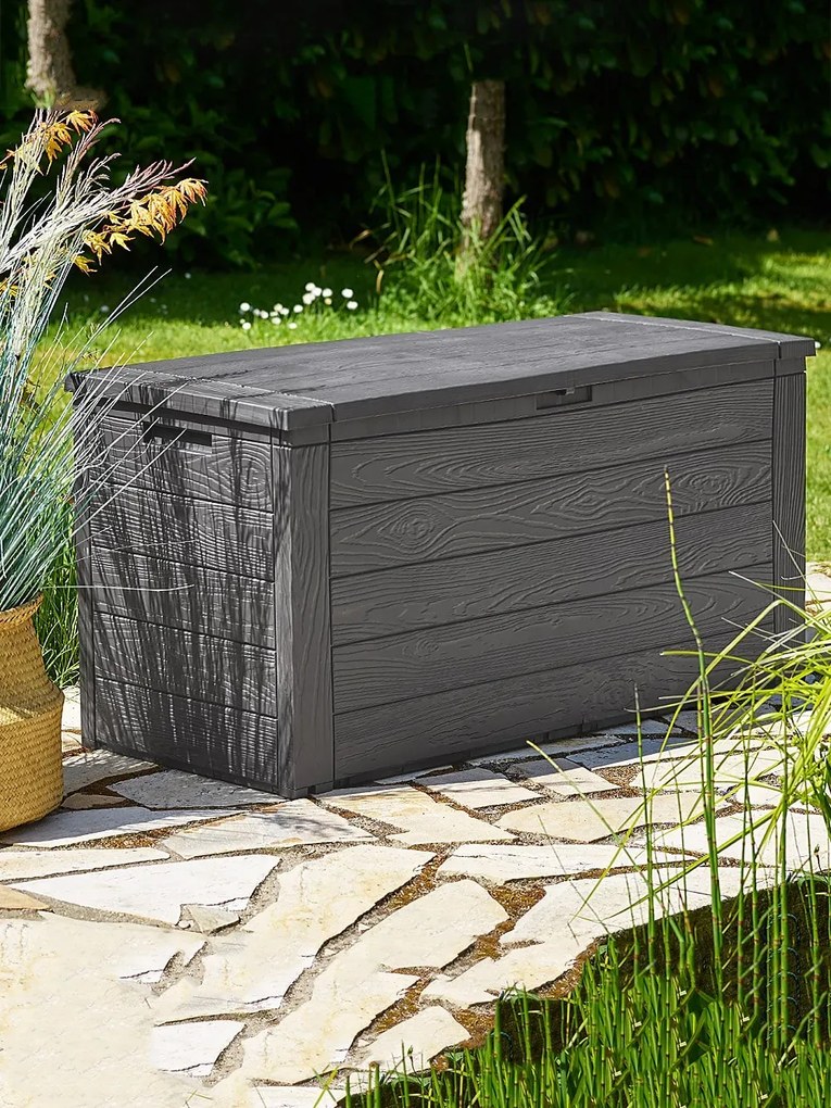 Záhradný úložný box Hill 280 L antracitový