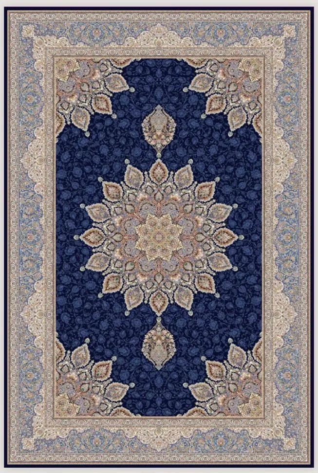 BE Koberec Sultan 1203 BLUE – modrý obdĺžnikový Rozmer: 150x225 cm