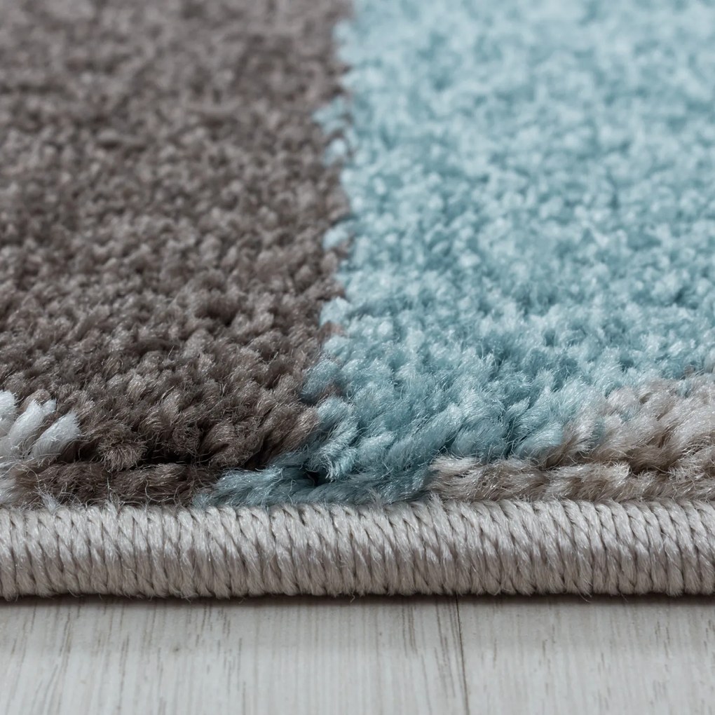 Ayyildiz, Kusový koberec Efor 3716 blue, 80x250, hnedá, obývacia izba