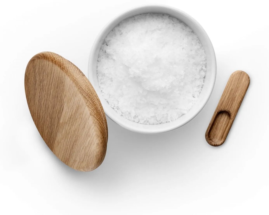 Eva Solo Porcelánová dóza na soľ s lyžičkou Legio Nova