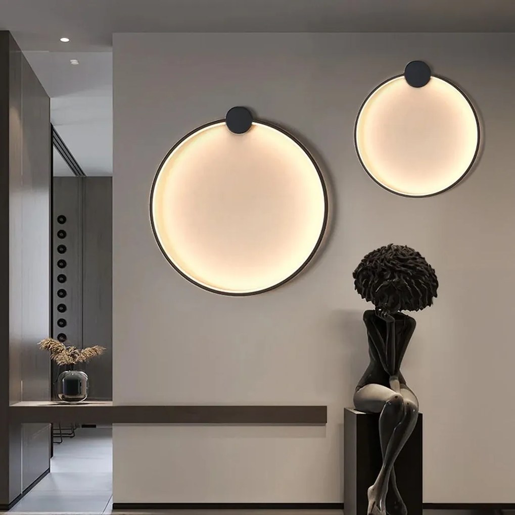 Toolight Toolight, LED nástenné svietidlo 40cm, 4000K, 17W, APP1386-CW, čierna matná, OSW-00910