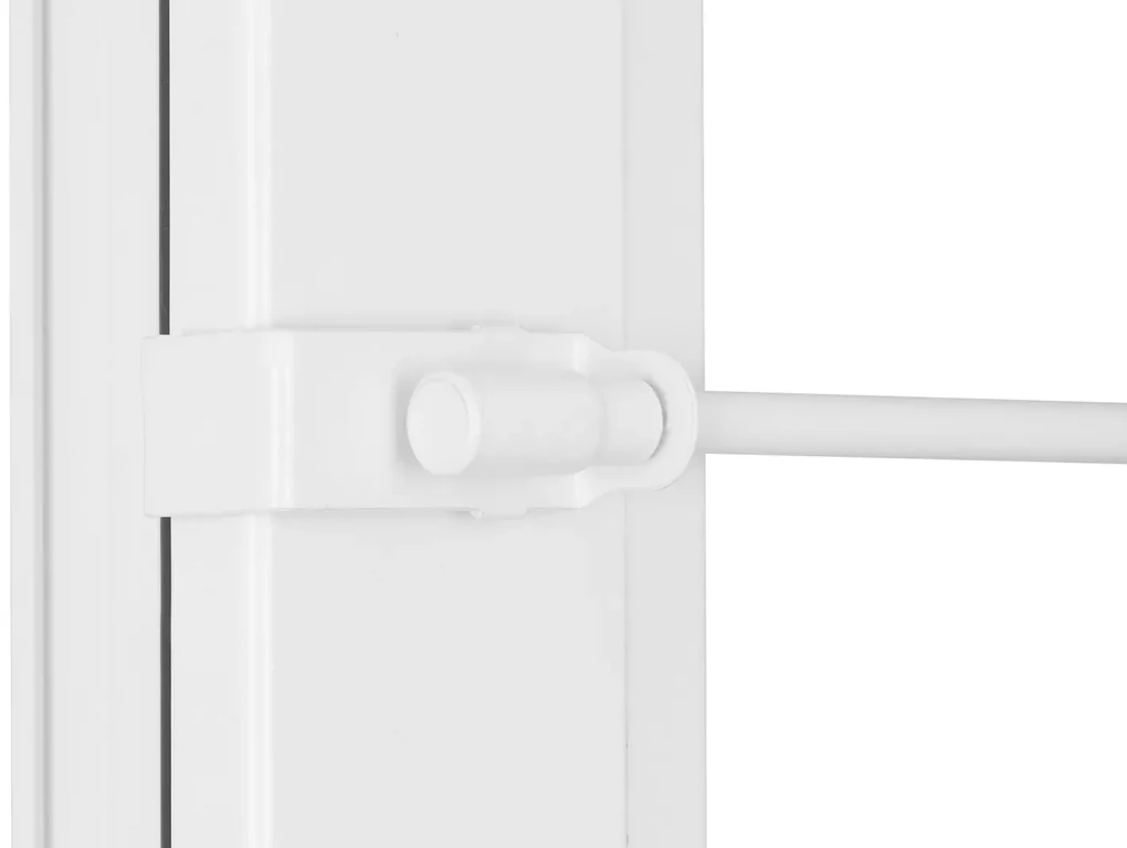 Dekodum Kovová Mini záclonová tyč teleskopická / Vitrážka 75-125 cm Biela