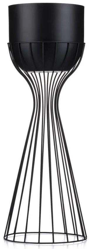 Kvetináč na stojane LOFT V 56 cm čierny