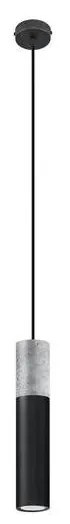 Sollux SL.0650 - Luster na lanku BORGIO 1xGU10/40W/230V betón/kov čierna