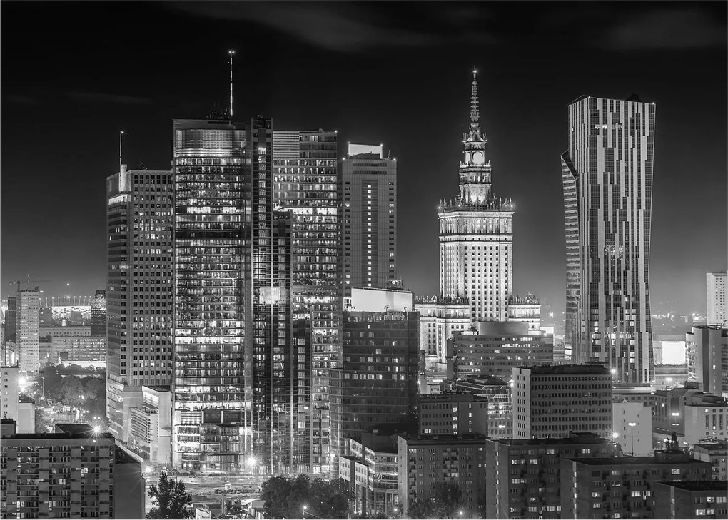 Obraz - Čiernobiely New York (70x50 cm)