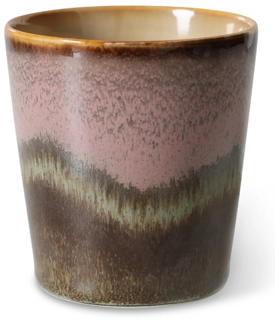 HK living Kameninový hrnek Coffee mug 70's Torrent 230 ml