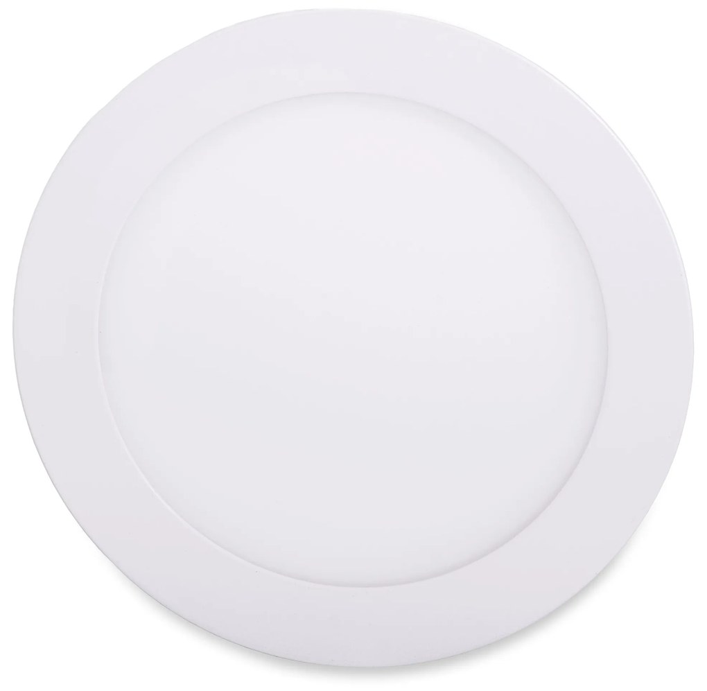 LED Solution Biely vstavaný LED panel guľatý 120mm 6W stmievateľný Farba svetla: Studená biela 10264_10289
