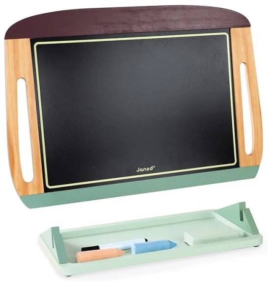 Janod - Magnetická tabuľa na stôl zelená/hnedá