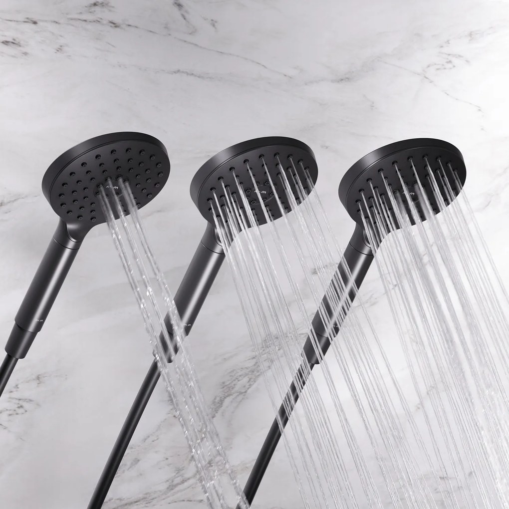 Sprchový systém AM.PM Hit F07TA422 s termostatickousprchovou batériou, čierny