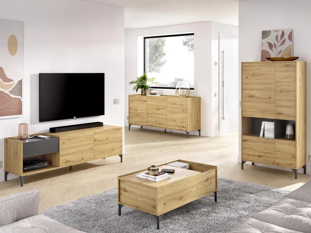 Komoda Ness oak nordic