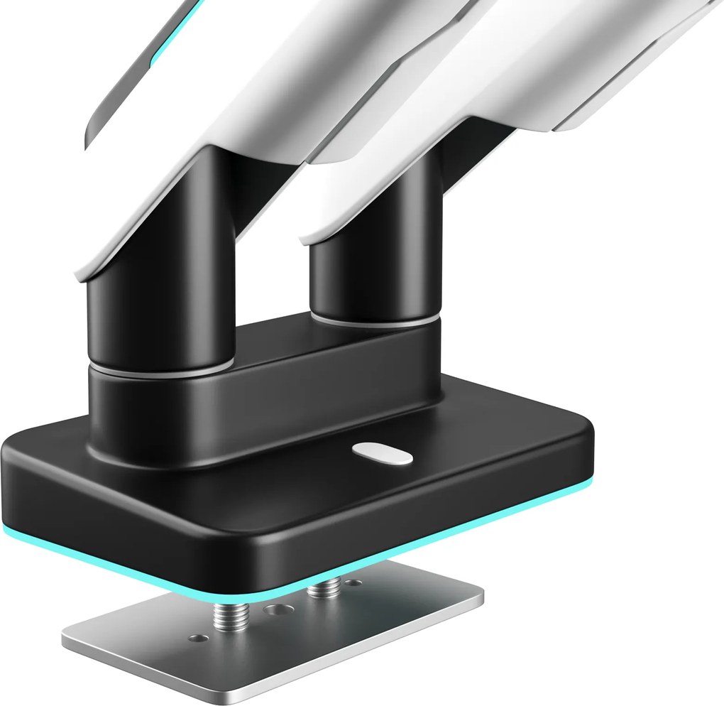 Dvojité rameno na monitory 35 palcov, bielo-čierne X-Arm Dual RGB