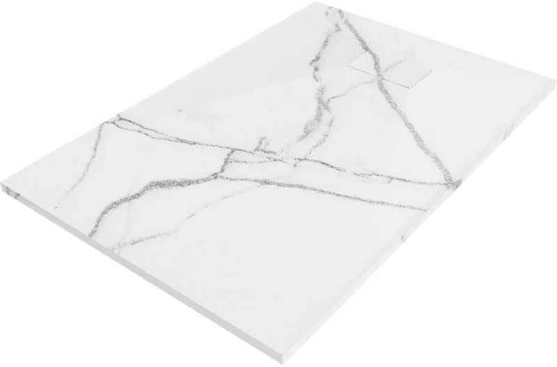 Mexen Hugo, obdĺžniková sprchová vanička SMC 120 x 90 cm, biely kameň, 42159012