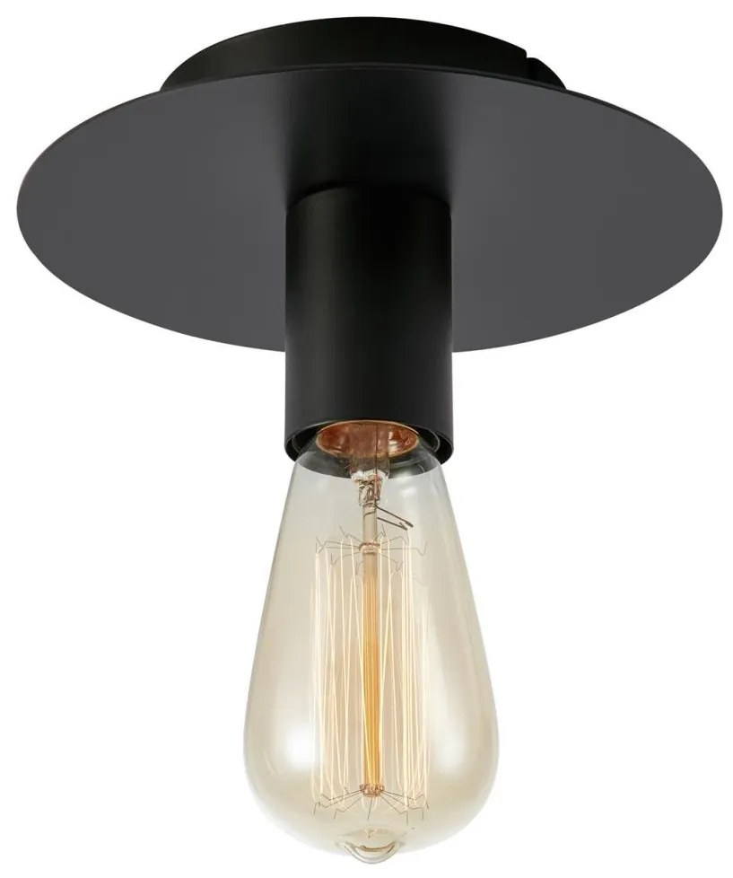 Markslöjd 108540 - Stropné svietidlo PIATTO 1xE27/40W/230V čierna