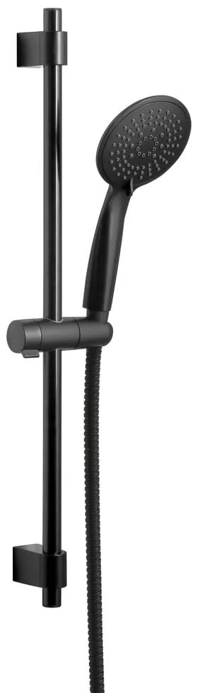 Čierny sprchový set z nerezovej ocele 66 cm Young - Wenko