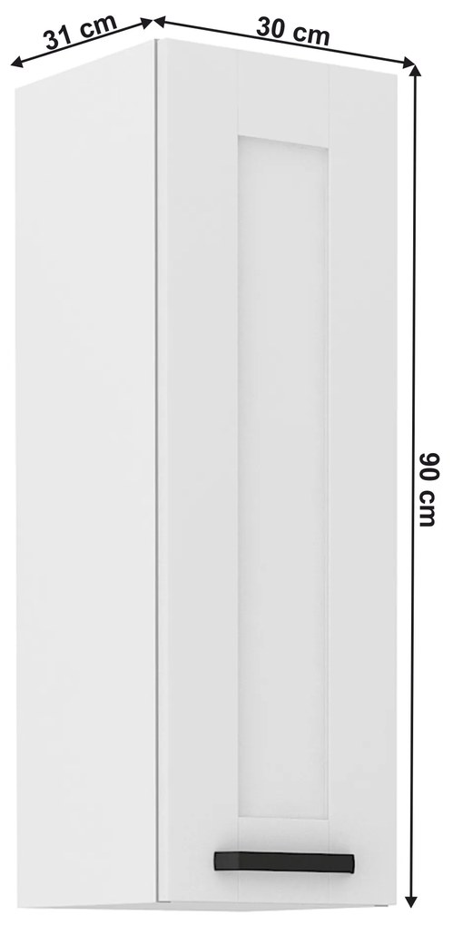 Horná skrinka Lesana 1 (biela) 30 G-90 1F . Vlastná spoľahlivá doprava až k Vám domov. 1063916