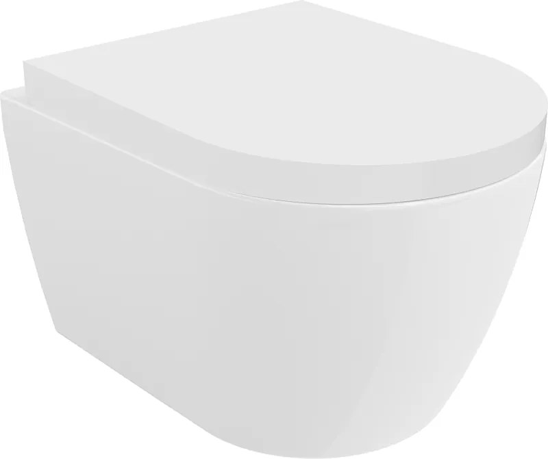 Mexen Carmen WC misa Rimless s pomaly padajúcim sedátkom tvrdá, duroplast, biela - 30880200