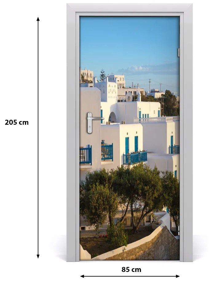 Fototapeta samolepiace na dvere Mykonos Grécko 85x205 cm