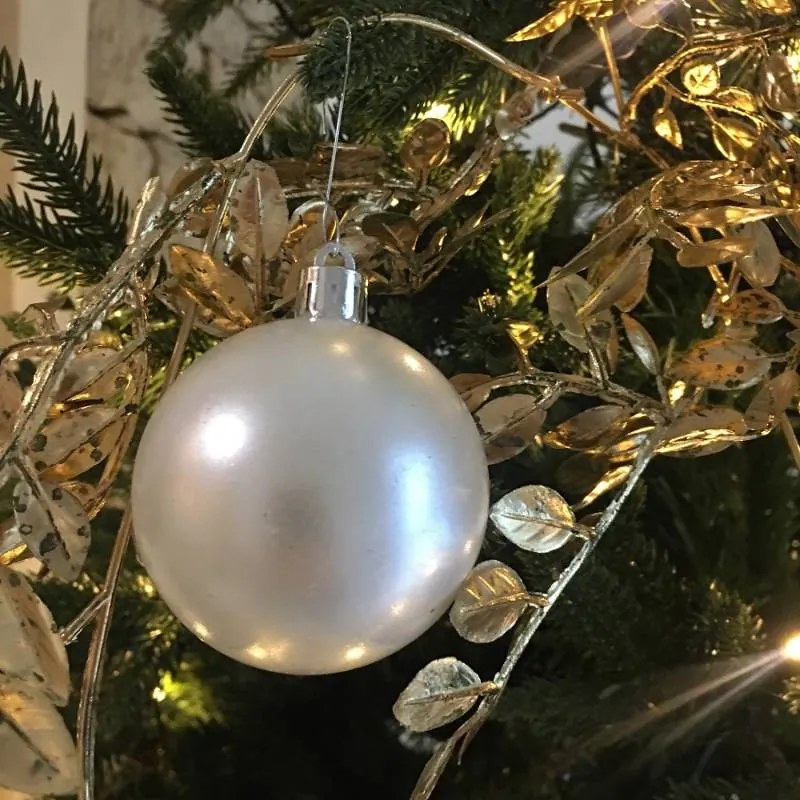 DECOLED Plastové ozdoby, d. 6 cm, 50 ks, zelené