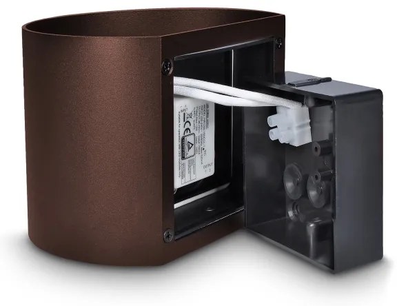 Brilagi - LED vonkajšie nástenné svietidlo RONDO LED/6W/230V hnedé IP54